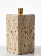 Honed Travertine Block Lamp