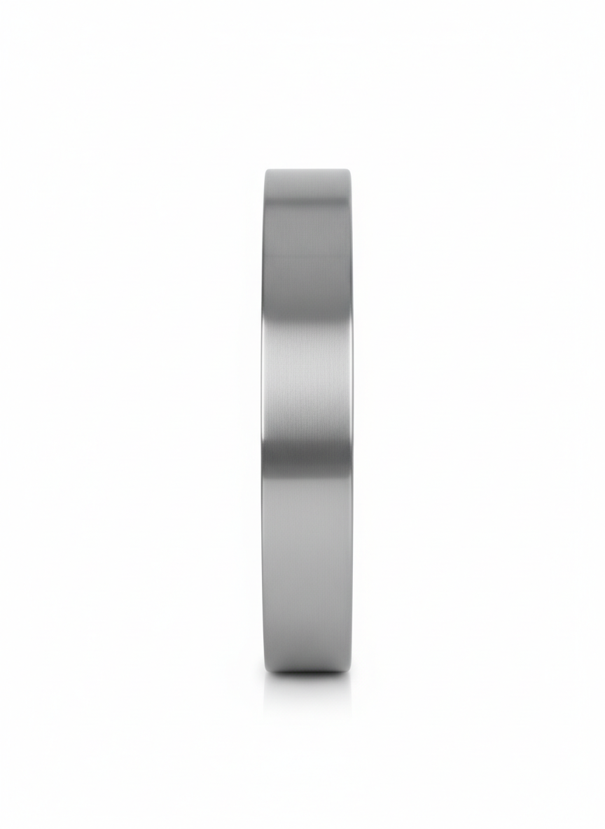 Silver Brushed Aluminum Silent Wall Clock