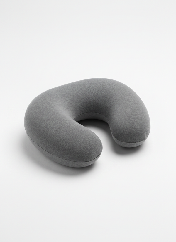 Graphite Grey Memory Foam Travel Pillow