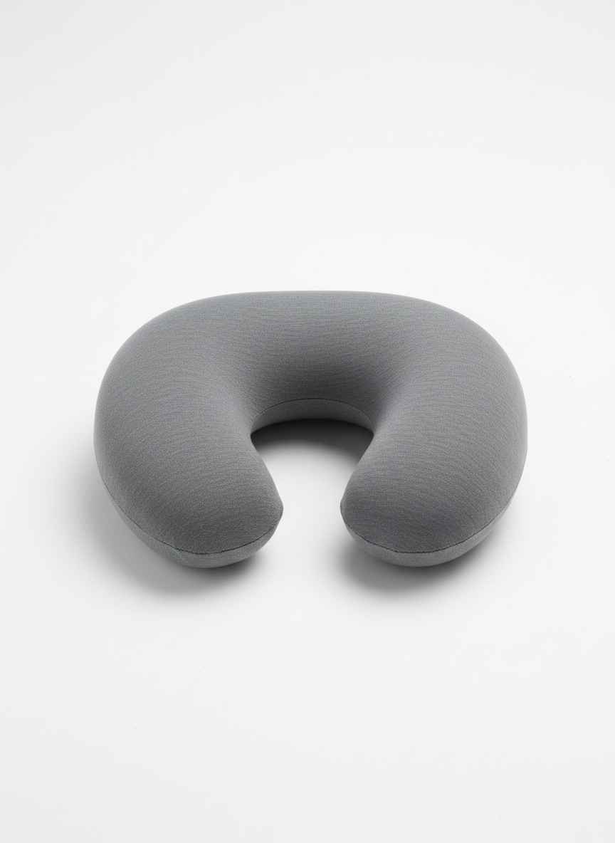 Graphite Grey Memory Foam Travel Pillow
