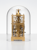 Gold Skeletonized Mechanical Gear Clock