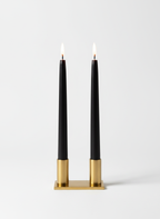Midnight Black Tapered Candles (Set of 2)