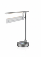 Silver Technical Task Lamp with Integrated USB