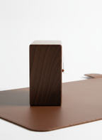 Solid Walnut Mid-Century Desk Clock